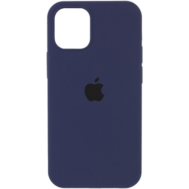 Чехол Silicone Case Full Protective (AA) для Apple iPhone 14 Pro (6.1") Темный Синий / Midnight Blue