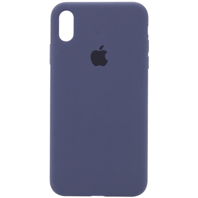 Чехол Silicone Case Full Protective (AA) для Apple iPhone XS Max (6.5") Темный Синий / Midnight Blue