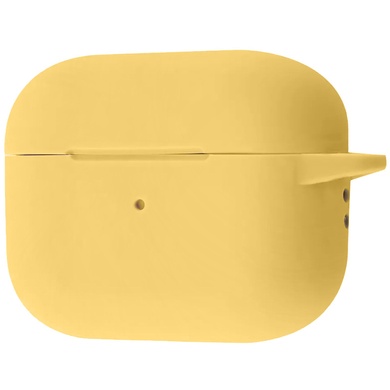 Силіконовий футляр New з карабіном для навушників Airpods Pro 2, Жовтий / Yellow