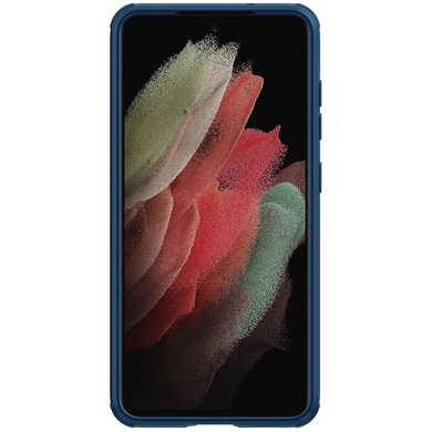 Карбонова накладка Nillkin Camshield (шторка на камеру) для Samsung Galaxy S21 FE, Синій / Blue