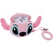 Силиконовый футляр Disney series для наушников AirPods + кольцо Стич / Розовый