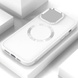 TPU чехол Bonbon Metal Style with MagSafe для Apple iPhone 14 (6.1") Белый / White