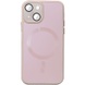 Чохол TPU+Glass Sapphire Midnight with MagSafe для Apple iPhone 15 (6.1"), Рожевий / Pink Sand