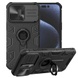 TPU+PC чехол Nillkin CamShield Armor (шторка на камеру) для Apple iPhone 15 Pro Max (6.7") Черный