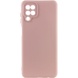 Чехол TPU GETMAN Liquid Silk Full Camera для Samsung Galaxy A12 Розовый / Pink Sand