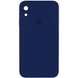 Чехол Silicone Case Square Full Camera Protective (AA) для Apple iPhone XR (6.1") Синий / Navy blue