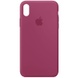 Чохол Silicone Case Full Protective (AA) для Apple iPhone XS Max (6.5 "), Малиновый / Pomegranate