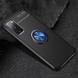 TPU чехол Deen ColorRing под магнитный держатель (opp) для Samsung Galaxy S20 FE Черный / Синий