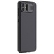 Карбоновая накладка Nillkin Camshield (шторка на камеру) для Samsung Galaxy A04 Черный / Black