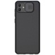 Карбонова накладка Nillkin Camshield (шторка на камеру) для Samsung Galaxy A04, Чорний / Black