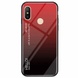 TPU+Glass чехол Gradient HELLO для Xiaomi Redmi Note 6 Pro Красный
