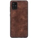 Кожаный чехол Lava для Samsung Galaxy A21 Темно-коричневый