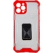 Ударопрочный чехол Transformer CrystalRing для Apple iPhone 13 Pro Max (6.7") Красный