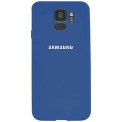 Чехол Silicone Cover Full Protective (AA) для Samsung Galaxy S9 Синий / Navy blue