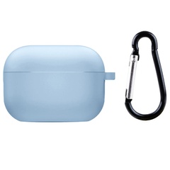 Силіконовий футляр з мікрофіброю для навушників Airpods 3, Блакитний / Lilac Blue