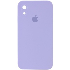 Чохол Silicone Case Square Full Camera Protective (AA) для Apple iPhone XR (6.1"), Бузковий / Dasheen