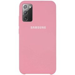 Чехол Silicone Cover (AAA) для Samsung Galaxy Note 20 Розовый / Pink