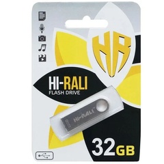 Флеш накопитель USB 3.0 Hi-Rali Shuttle 32 GB Серебряная серия Серебряный