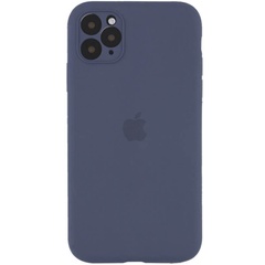 Чохол Silicone Case Full Camera Protective (AA) для Apple iPhone 12 (6.1"), Сірий / Lavender Gray
