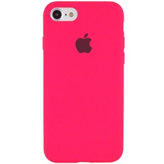 Чехол Silicone Case Full Protective (AA) для Apple iPhone 6/6s (4.7") Розовый / Barbie pink