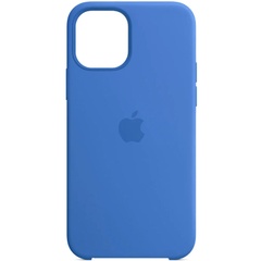 Чехол Silicone Case (AA) для Apple iPhone 12 Pro Max (6.7") Синий / Capri Blue
