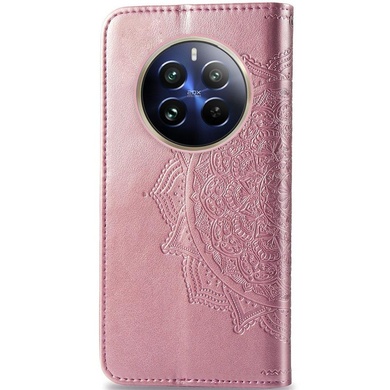 Кожаный чехол (книжка) Art Case с визитницей для Realme 12 Pro Розовый