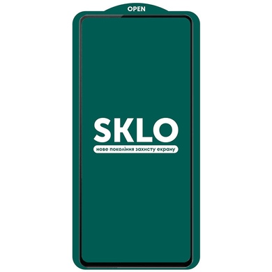 Защитное стекло SKLO 5D (тех.пак) для Xiaomi Redmi Note 10 5G / Poco M3 Pro, Чорний