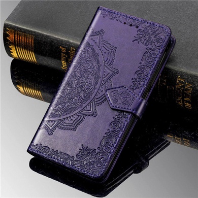 Кожаный чехол (книжка) Art Case с визитницей для Samsung Galaxy A02s Фиолетовый