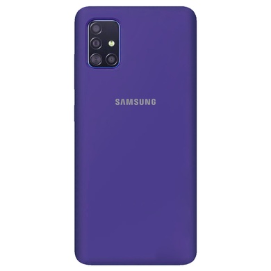 Чохол Silicone Cover Full Protective (AA) для Samsung Galaxy A51, Фіолетовий / Purple