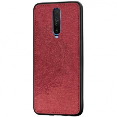 TPU+Textile чехол Mandala с 3D тиснением для Xiaomi Redmi K30 / Poco X2 Красный