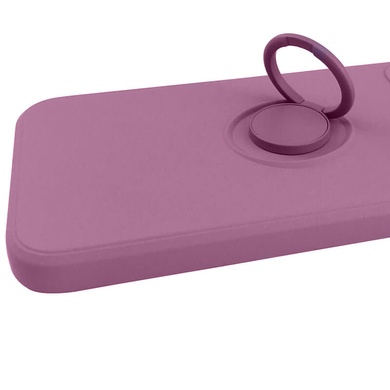Чехол TPU Candy Ring Full Camera для Oppo A15s / A15 Лиловый / Lilac Pride