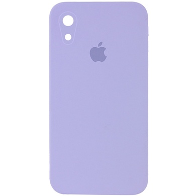 Чохол Silicone Case Square Full Camera Protective (AA) для Apple iPhone XR (6.1"), Бузковий / Dasheen