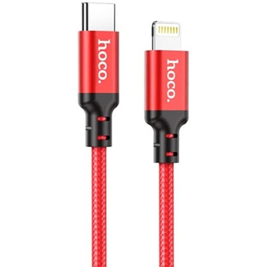 Дата кабель Hoco X14 Double Speed Type-C to Lightning Cable (3m), Red