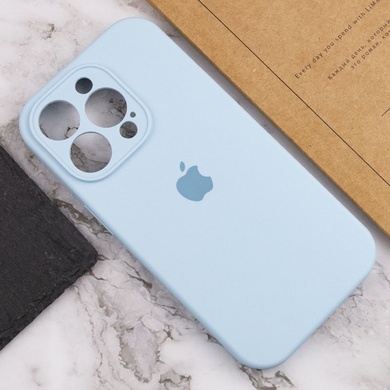 Чохол Silicone Case Full Camera Protective (AA) для Apple iPhone 15 Pro Max (6.7"), Голубой / Sweet Blue