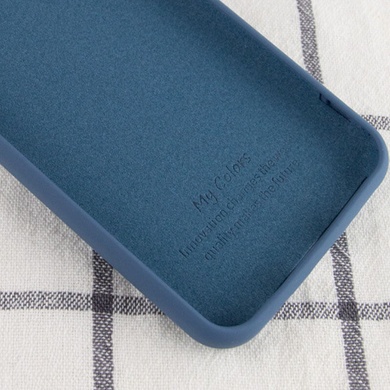 Чехол Silicone Cover My Color Full Protective (A) для Xiaomi Redmi Note 9 5G / Note 9T Синий / Navy blue