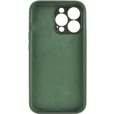 Чехол Silicone Case Full Camera Protective (AA) NO LOGO для Apple iPhone 15 Pro (6.1") Зеленый / Cyprus Green