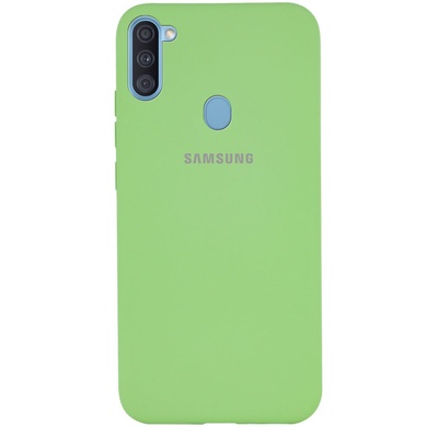 Чехол Silicone Cover Full Protective (A) для Samsung Galaxy A11 Зеленый / Pistachio