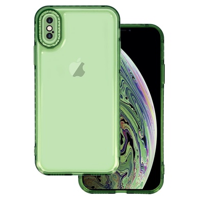 Чехол TPU Starfall Clear для Apple iPhone XS Max (6.5") Зеленый