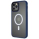 TPU+PC чохол Metal Buttons with MagSafe для Apple iPhone 12 Pro Max (6.7"), Синій
