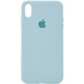 Чехол Silicone Case Full Protective (AA) для Apple iPhone X (5.8") / XS (5.8") Бирюзовый / Turquoise