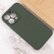 Чехол Silicone Case Full Camera Protective (AA) NO LOGO для Apple iPhone 15 Pro (6.1") Зеленый / Cyprus Green