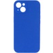 Чехол Silicone Case Full Camera Protective (AA) NO LOGO для Apple iPhone 14 (6.1") Синий / Capri Blue