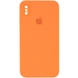 Чохол Silicone Case Square Full Camera Protective (AA) для Apple iPhone XS Max (6.5 "), Оранжевый / Papaya