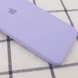 Чехол Silicone Case Square Full Camera Protective (AA) для Apple iPhone XR (6.1") Сиреневый / Dasheen