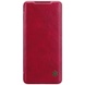 Кожаный чехол (книжка) Nillkin Qin Series для OnePlus Nord Красный