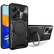 Удароміцний чохол Bracket case with Magnetic для Xiaomi Redmi 12 / Poco M6 Pro 5G, Black