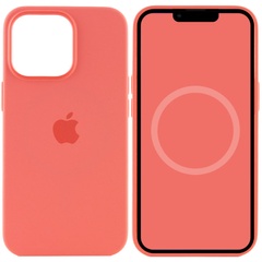 Чохол Silicone case (AAA) full with Magsafe and Animation для Apple iPhone 15 Pro (6.1"), Красный / Guava