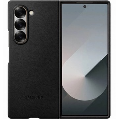 Кожаный чехол Leather Case (AAA) для Samsung Galaxy Z Fold6 Black