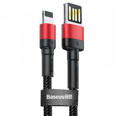 Дата кабель Baseus Cafule Lightning Cable Special Edition 2.4A (1m) (CALKLF) Черный / Красный