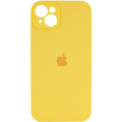 Чохол Silicone Case Full Camera Protective (AA) для Apple iPhone 15 (6.1"), Жовтий / Yellow